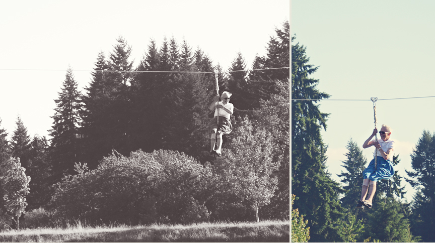 Ada on the zip line