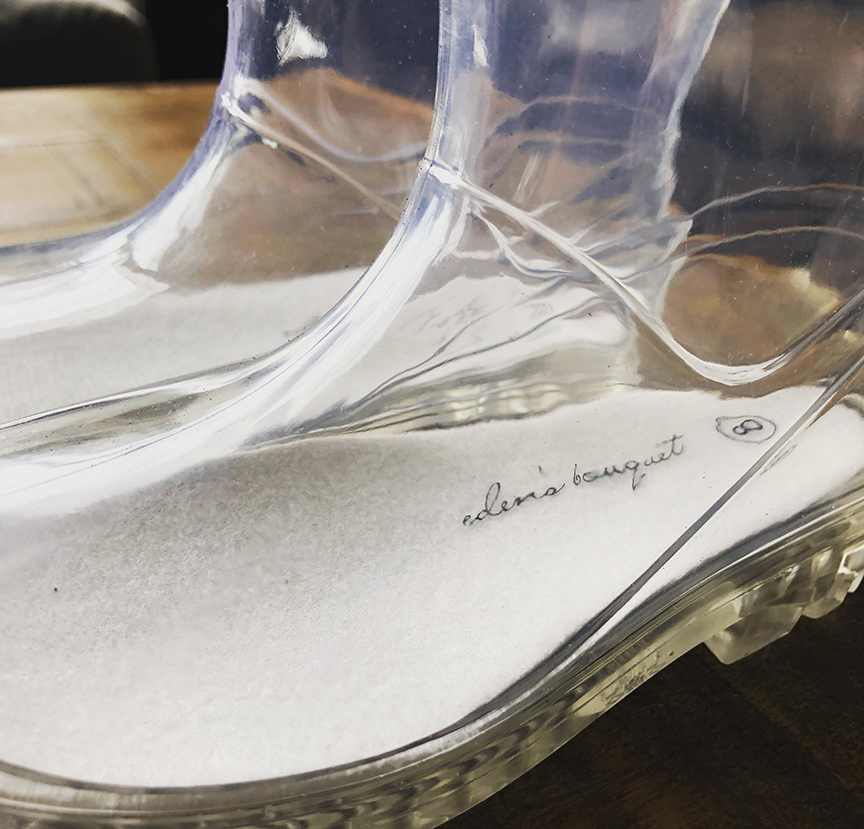 transparent rainboots