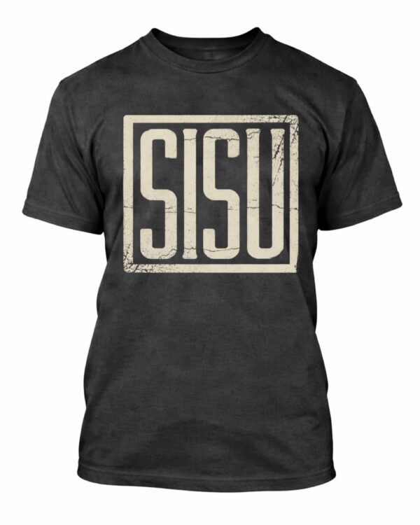 Black mineral washed Sisu tee